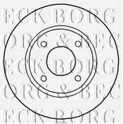 BORG & BECK bbd5184 -  Диск тормозной вентилируемый